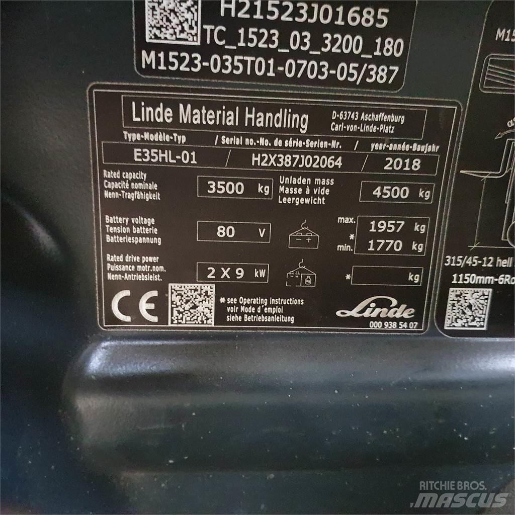 Linde E35HL 电动叉车
