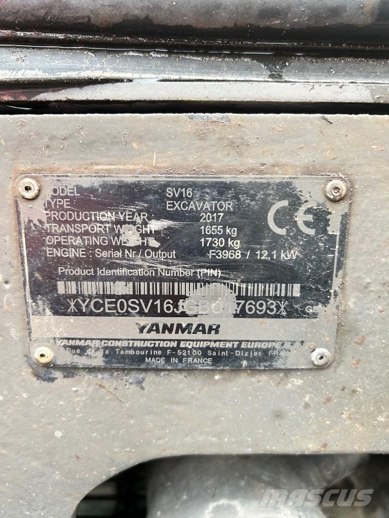 Yanmar SV 16 小型挖掘机