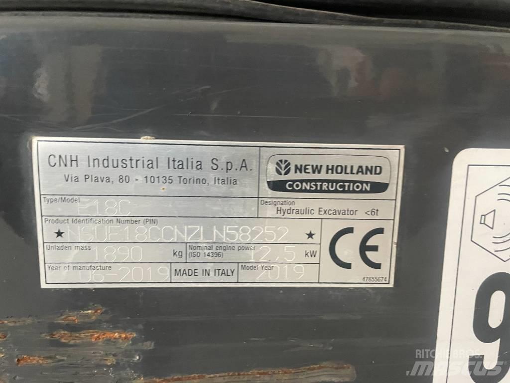 New Holland E 18 C 小型挖掘机