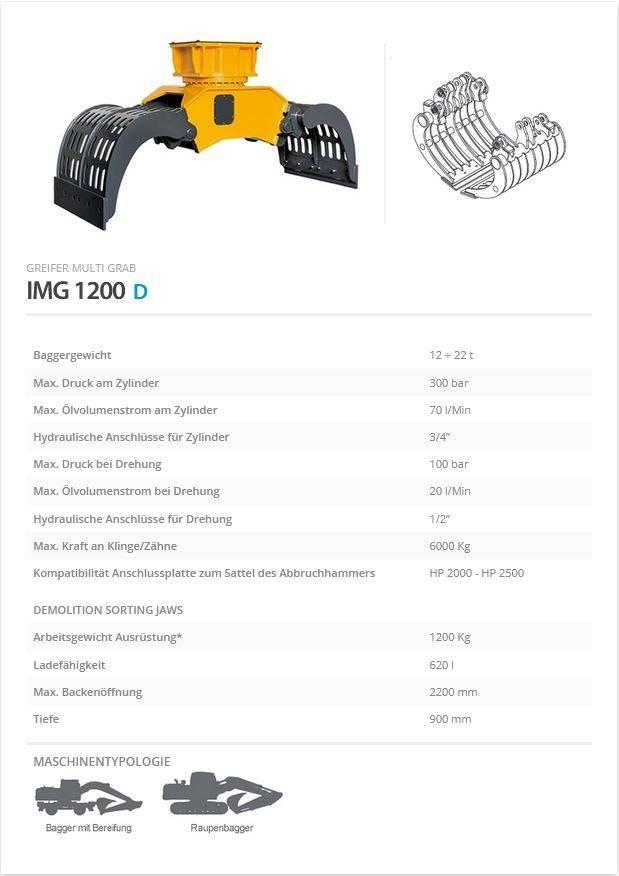 Indeco IMG 1200 抓斗