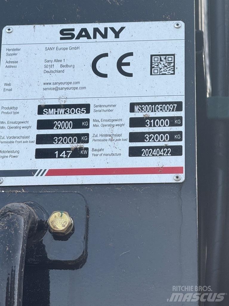 Sany SMHW 30 G5 工业挖掘机