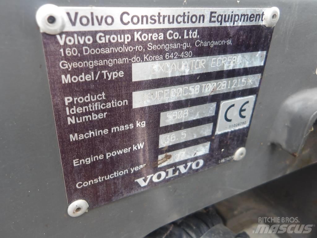 Volvo ECR 58 D 小型挖掘机
