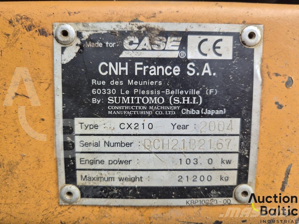 CASE CX 210 履带挖掘机