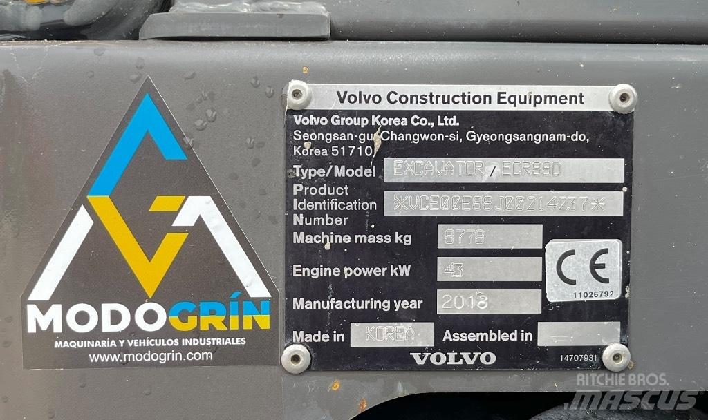 Volvo ECR 88 小型挖掘机