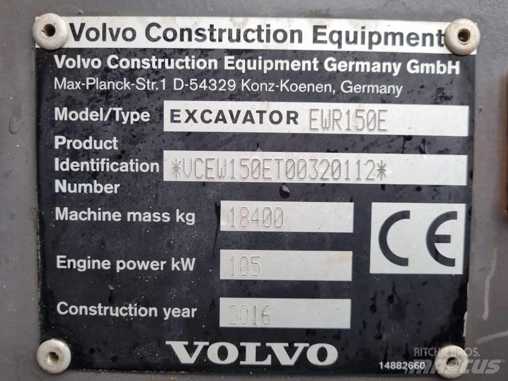 Volvo EWR 150 E 轮式挖掘机