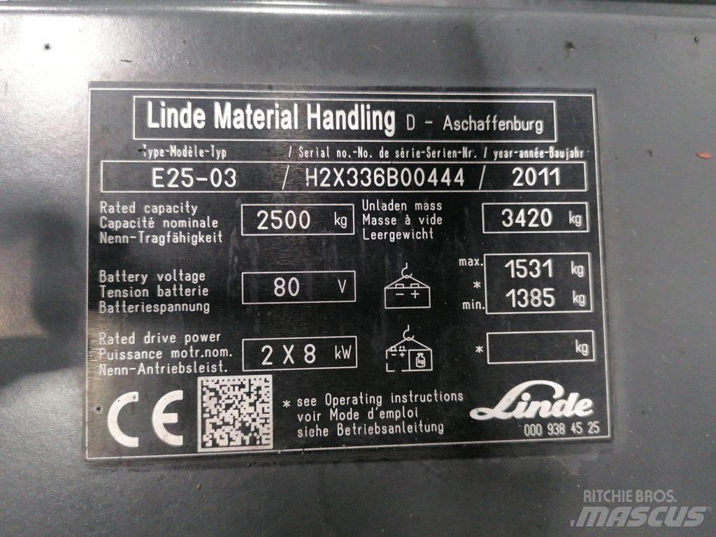 Linde E25-03 电动叉车