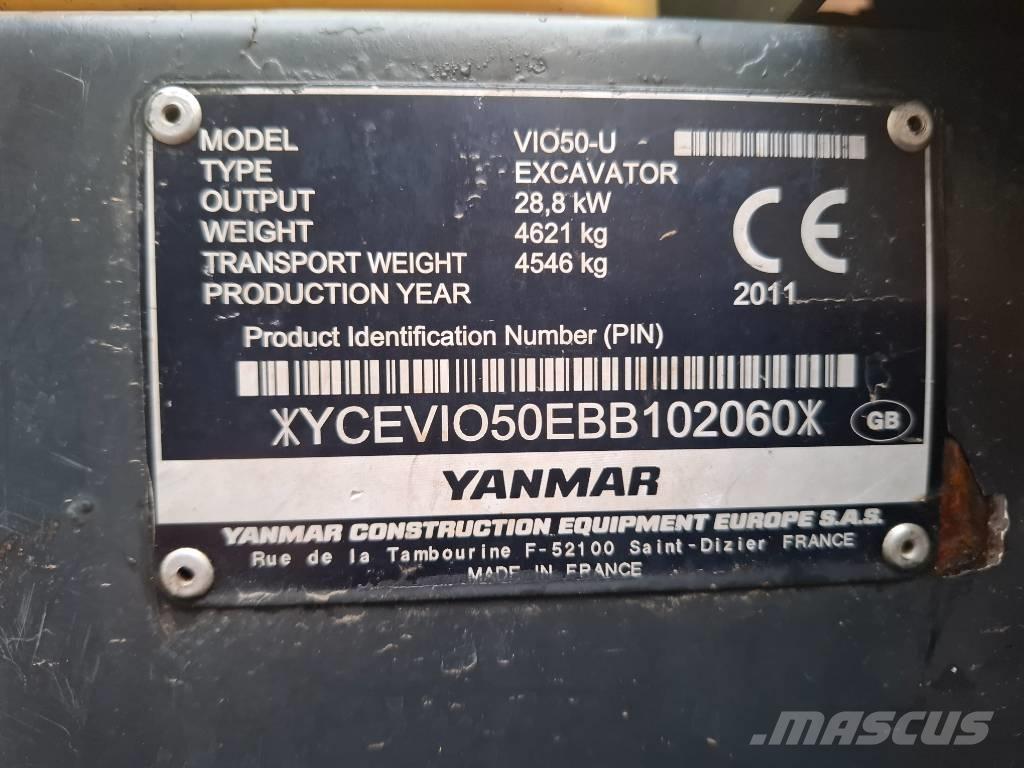Yanmar VIO50-U 小型挖掘机