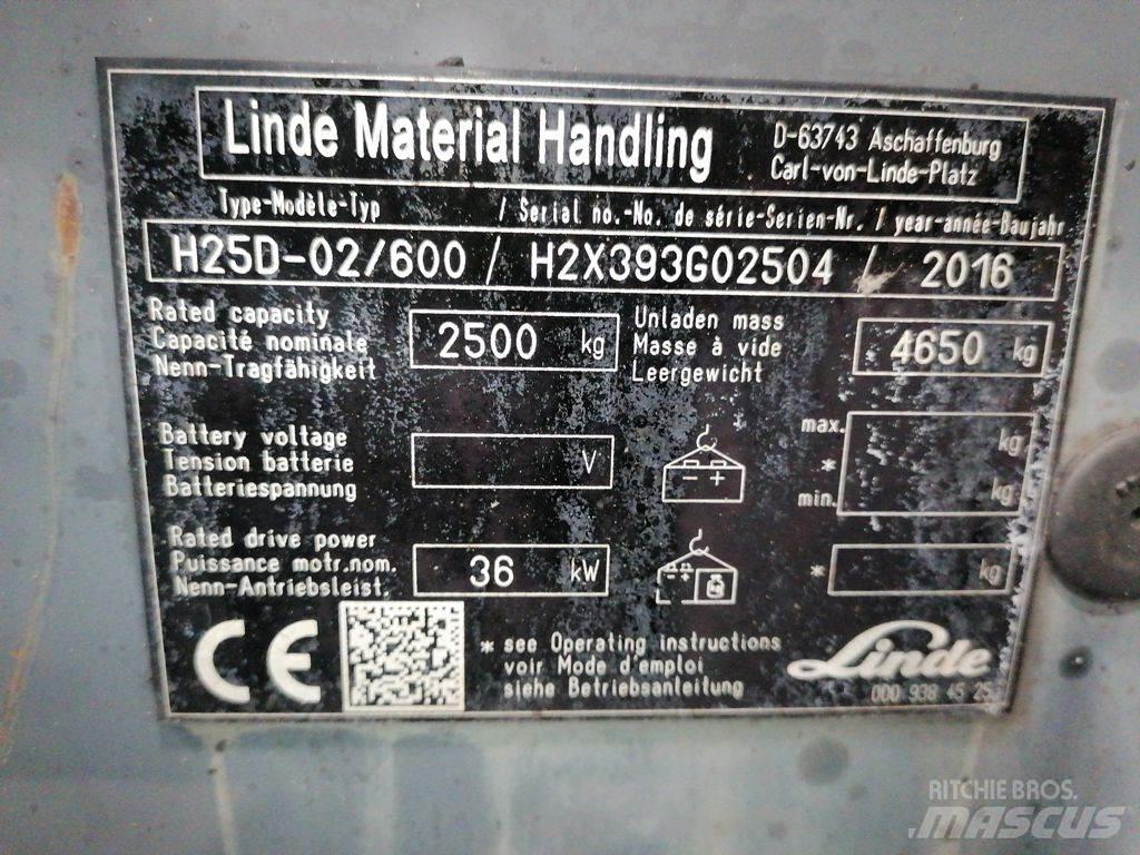 Linde H25D-02/600 天然气叉车