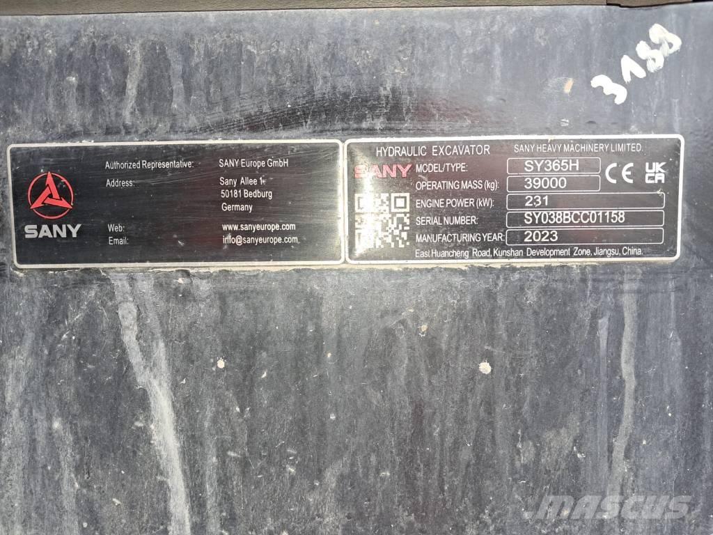 Sany SY 365 H 履带挖掘机