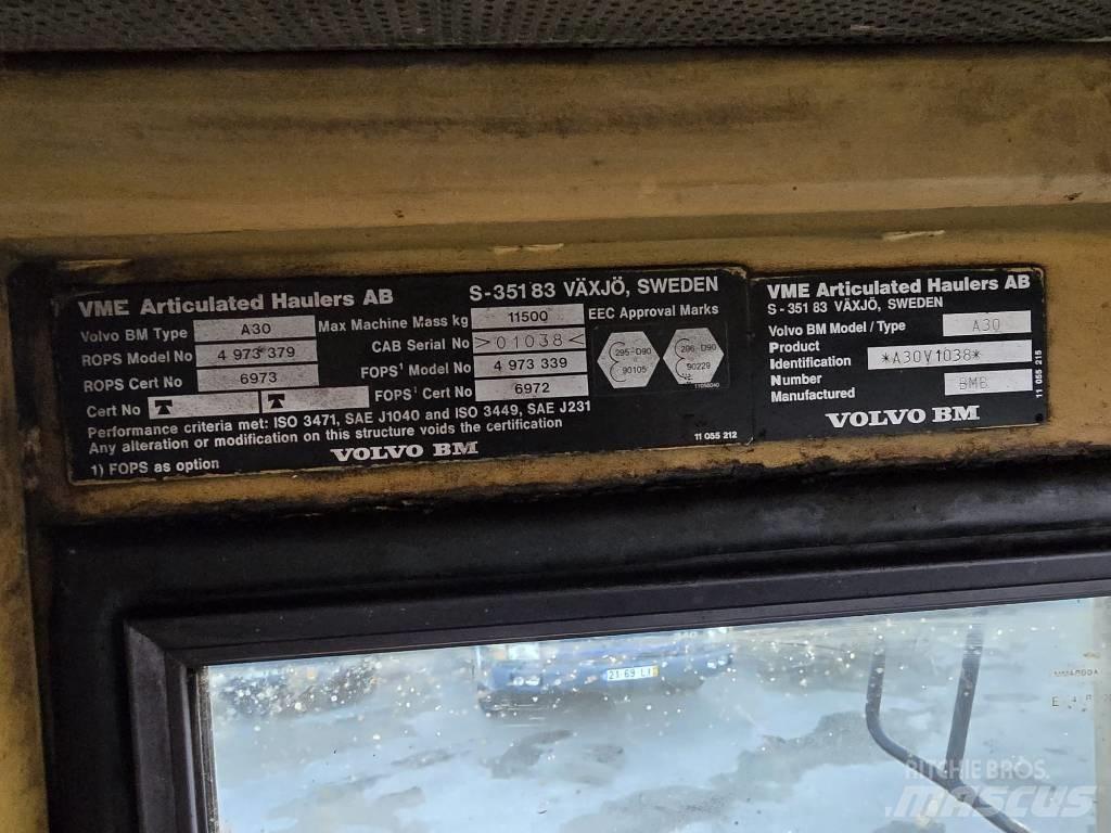 Volvo BM A30 铰接式自卸车