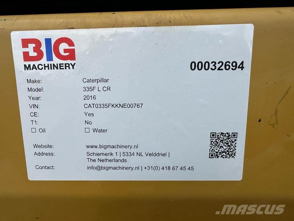 CAT 335F L CR 履带挖掘机