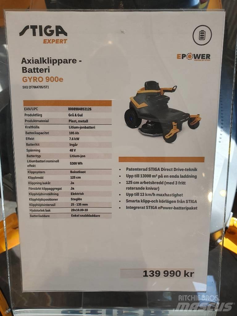 Stiga GYRO 900E DEMO 骑乘式割草机