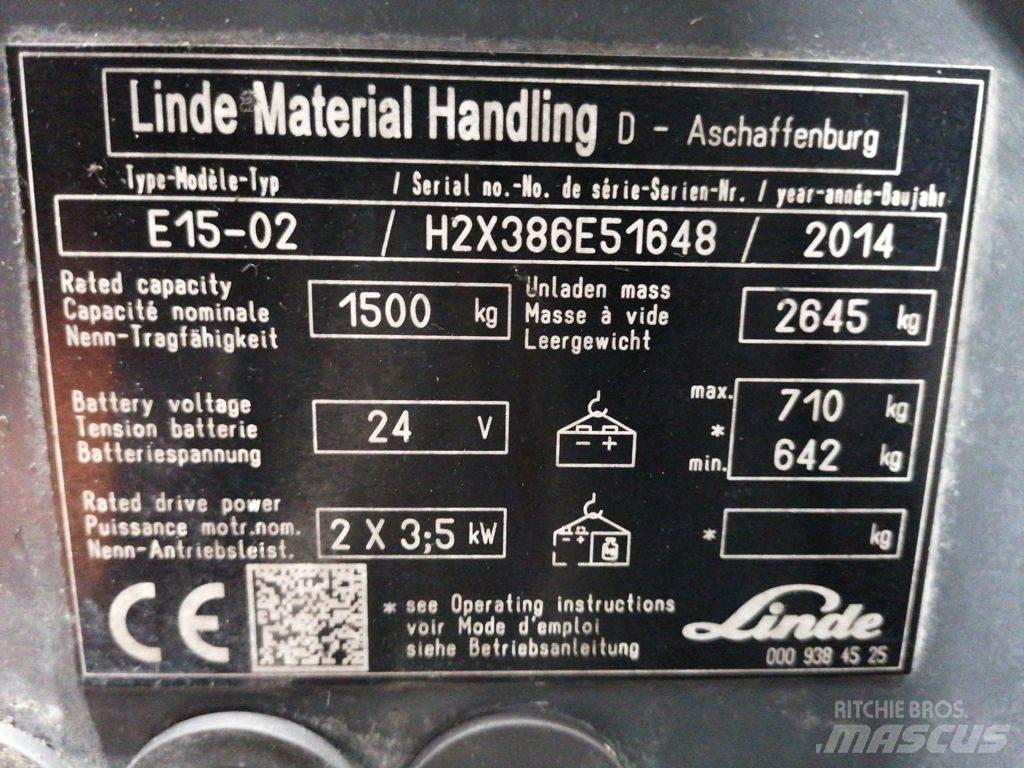 Linde E15-02 电动叉车