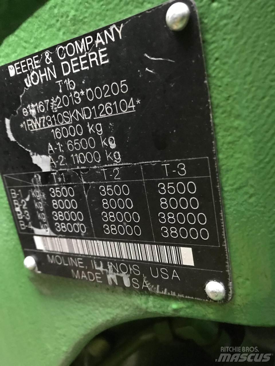 John Deere 7R 310 拖拉机/农用车