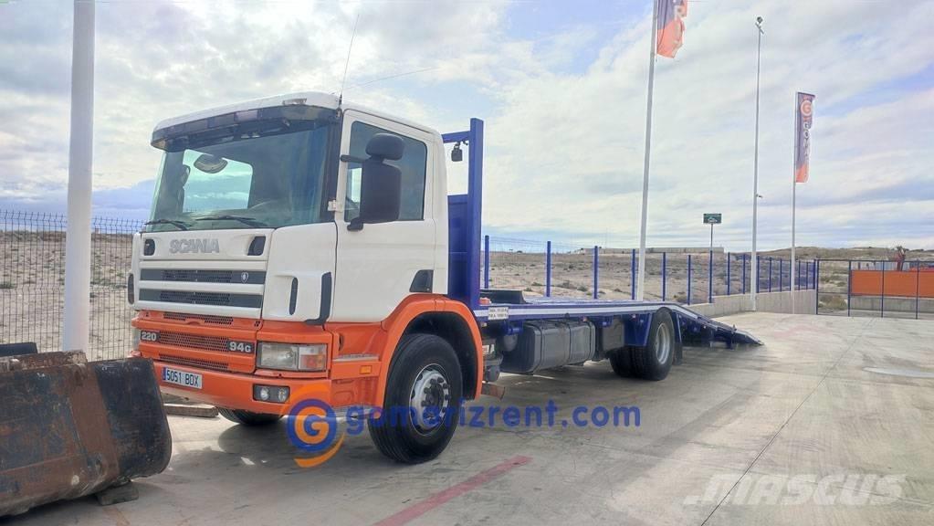 Scania P 220 平板栏板货车