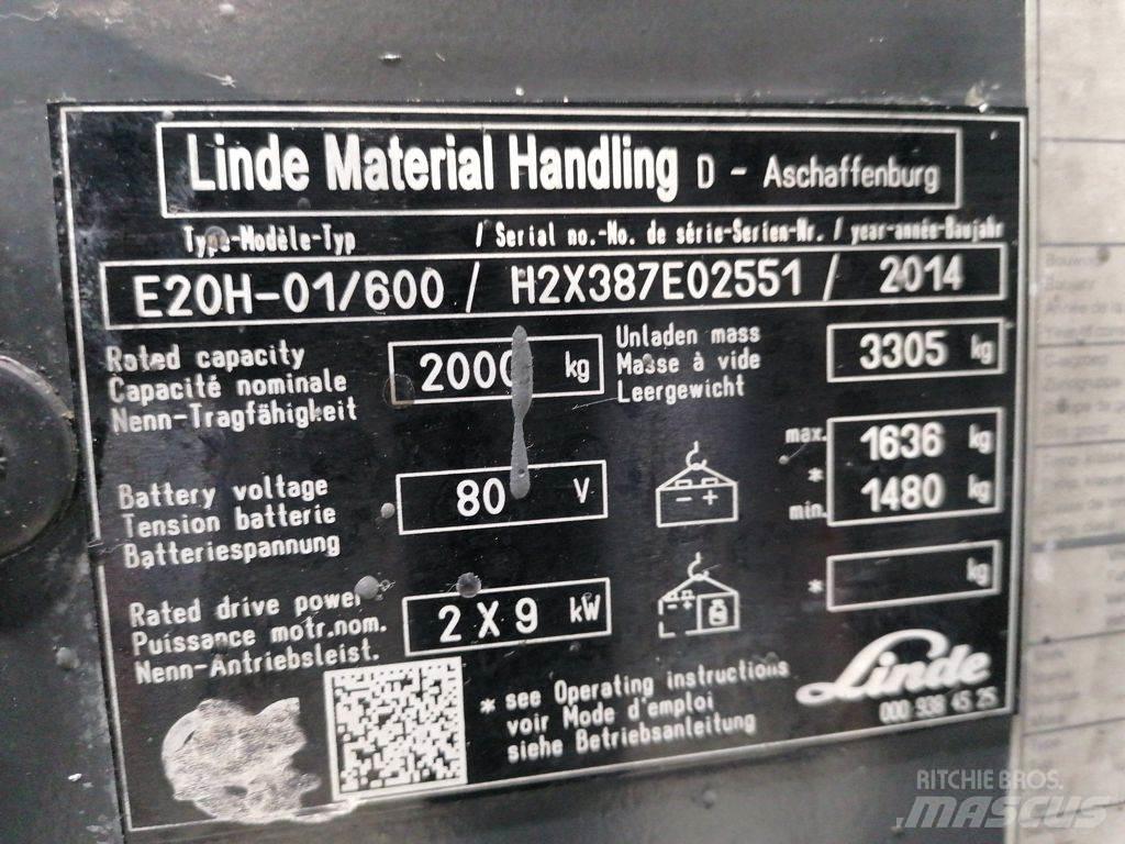 Linde E20H-01/600 电动叉车