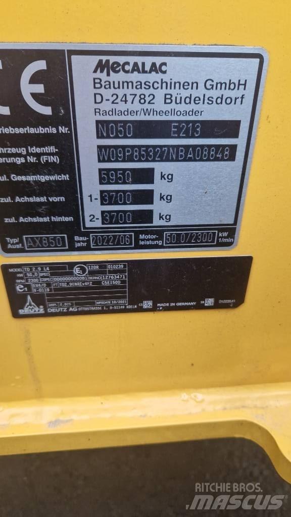 Mecalac AX 850 轮式装载机