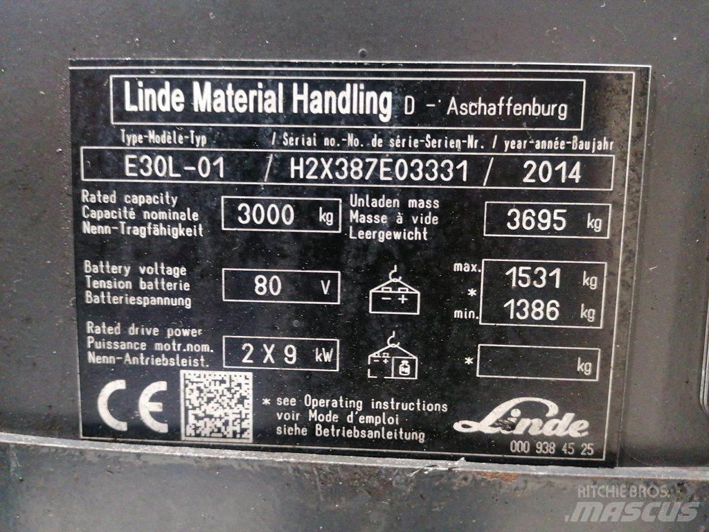 Linde E30L-01 电动叉车