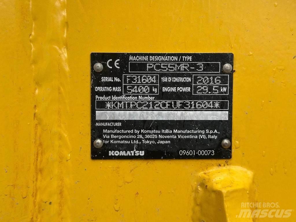 Komatsu PC55-MR3 小型挖掘机