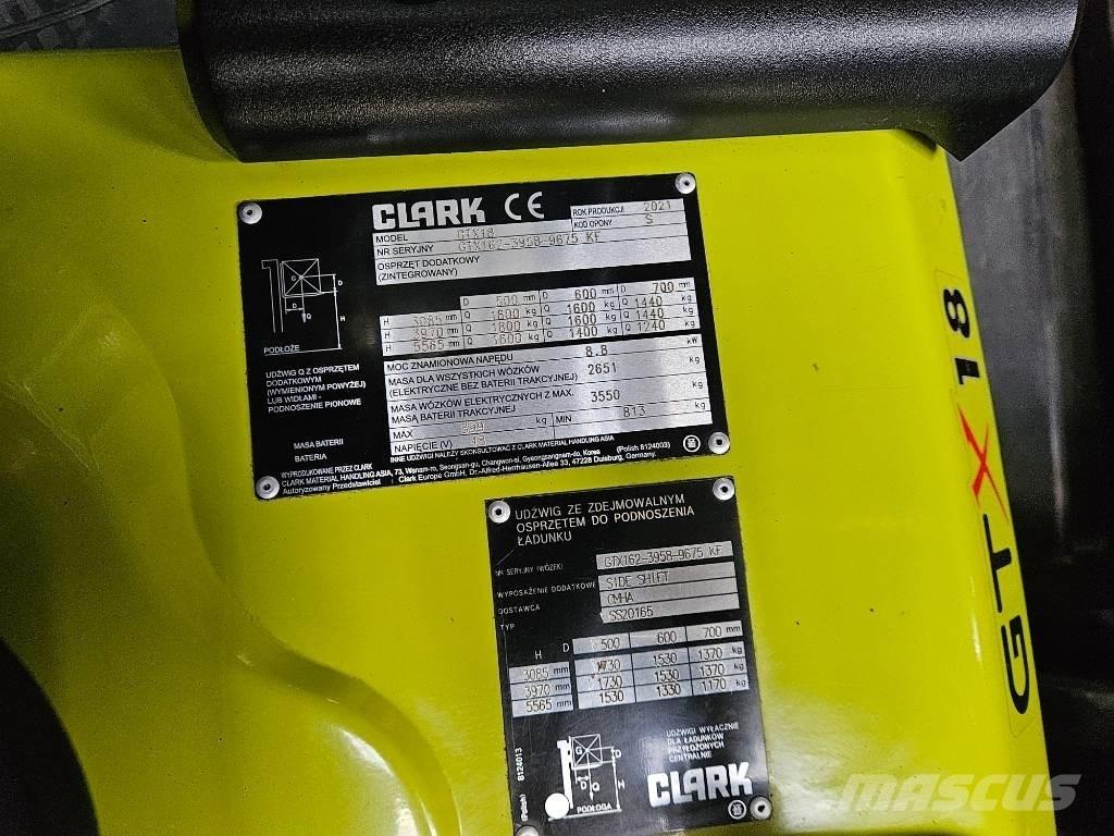 Clark GTX 18 电动叉车