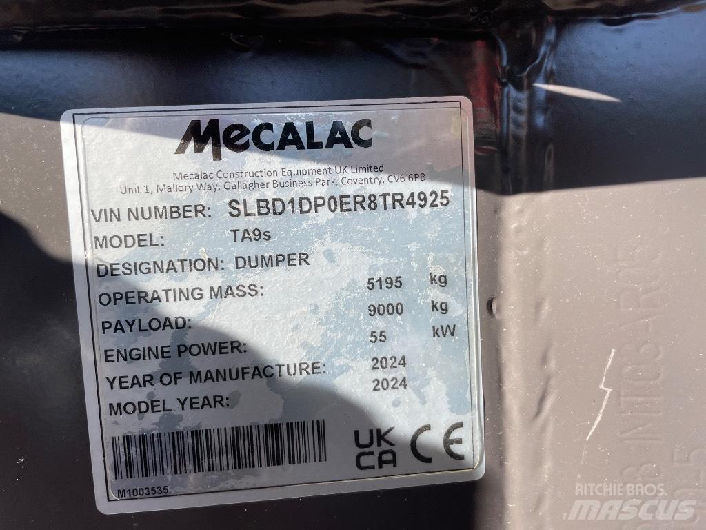 Mecalac TA 9 S 铰接式自卸车
