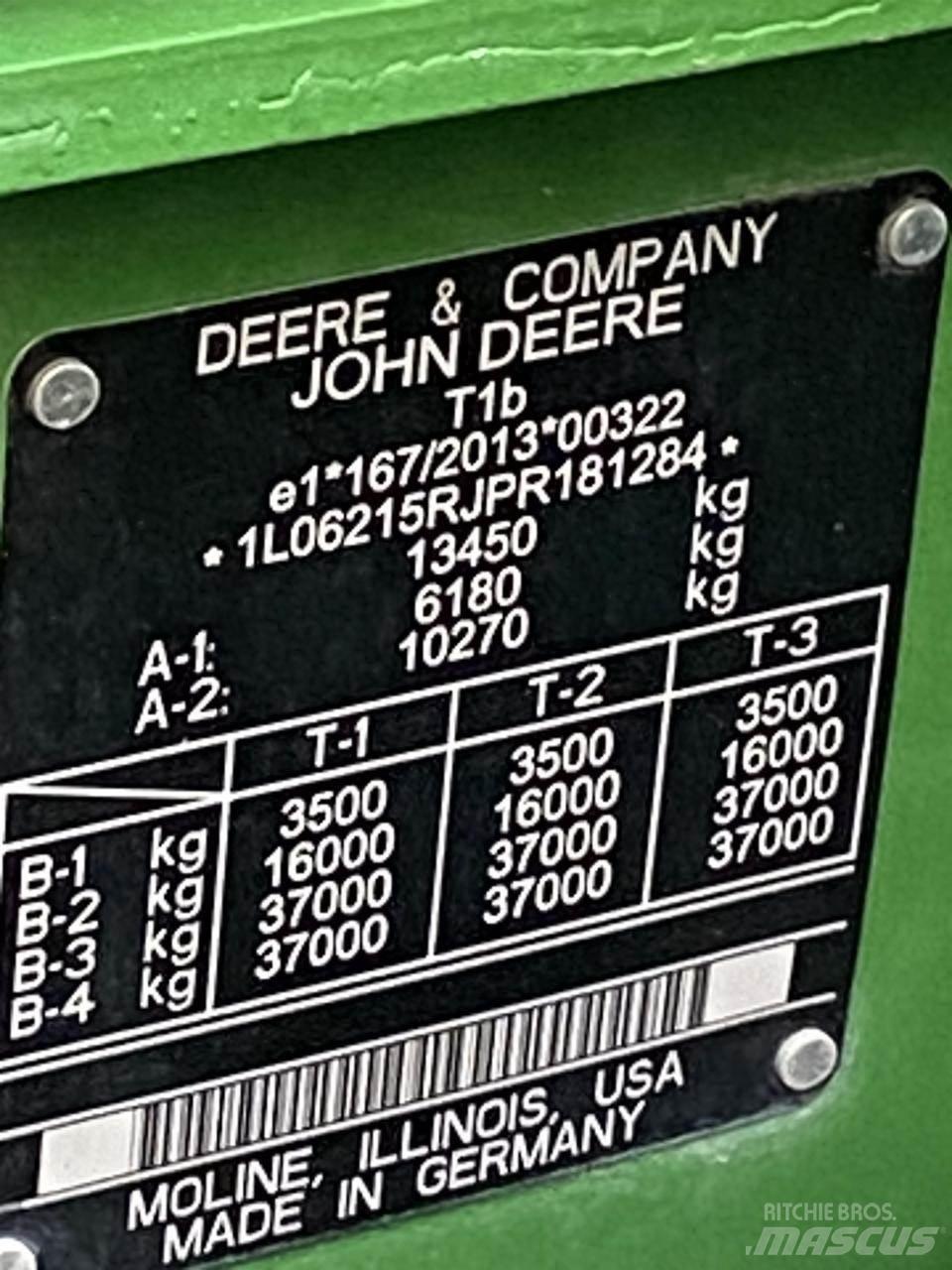 John Deere 6R 215 拖拉机/农用车