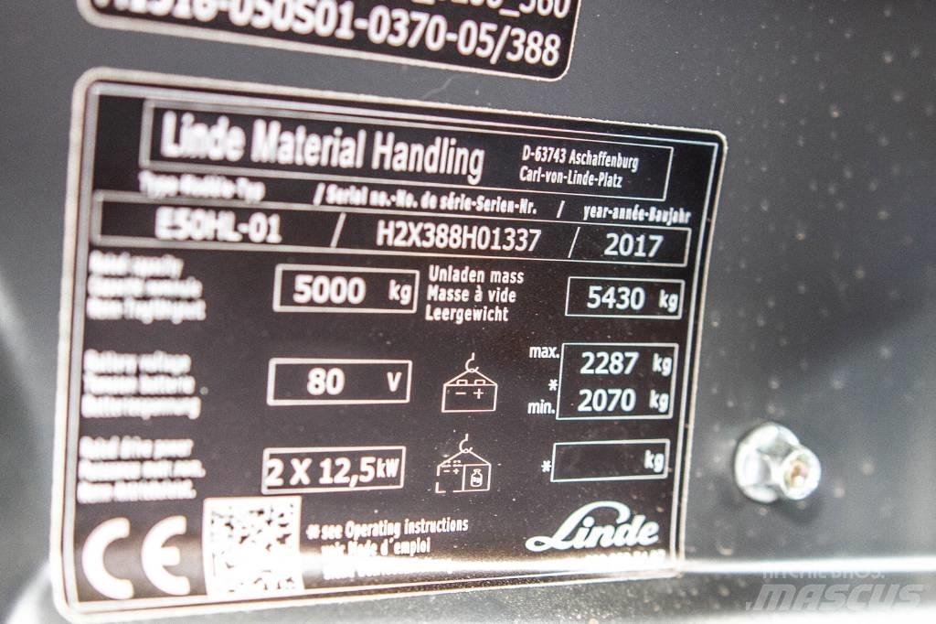 Linde E50HL-01 电动叉车