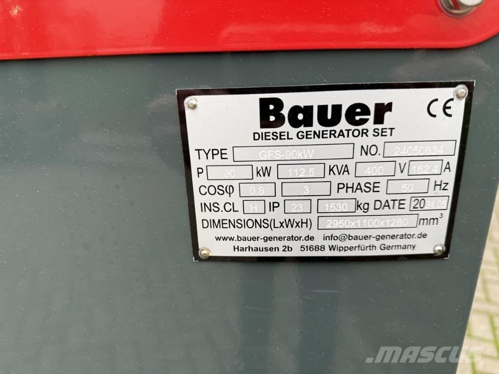 Bauer 124 KVA 柴油发电机