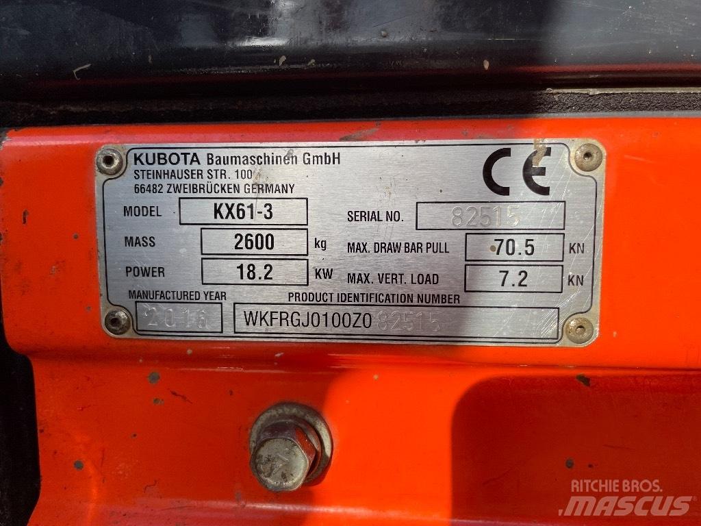 Kubota KX 61-3 小型挖掘机