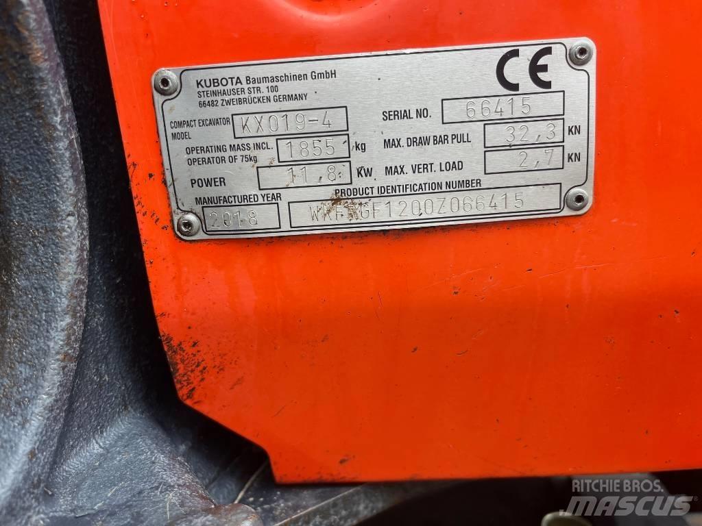 Kubota KX019-4 小型挖掘机