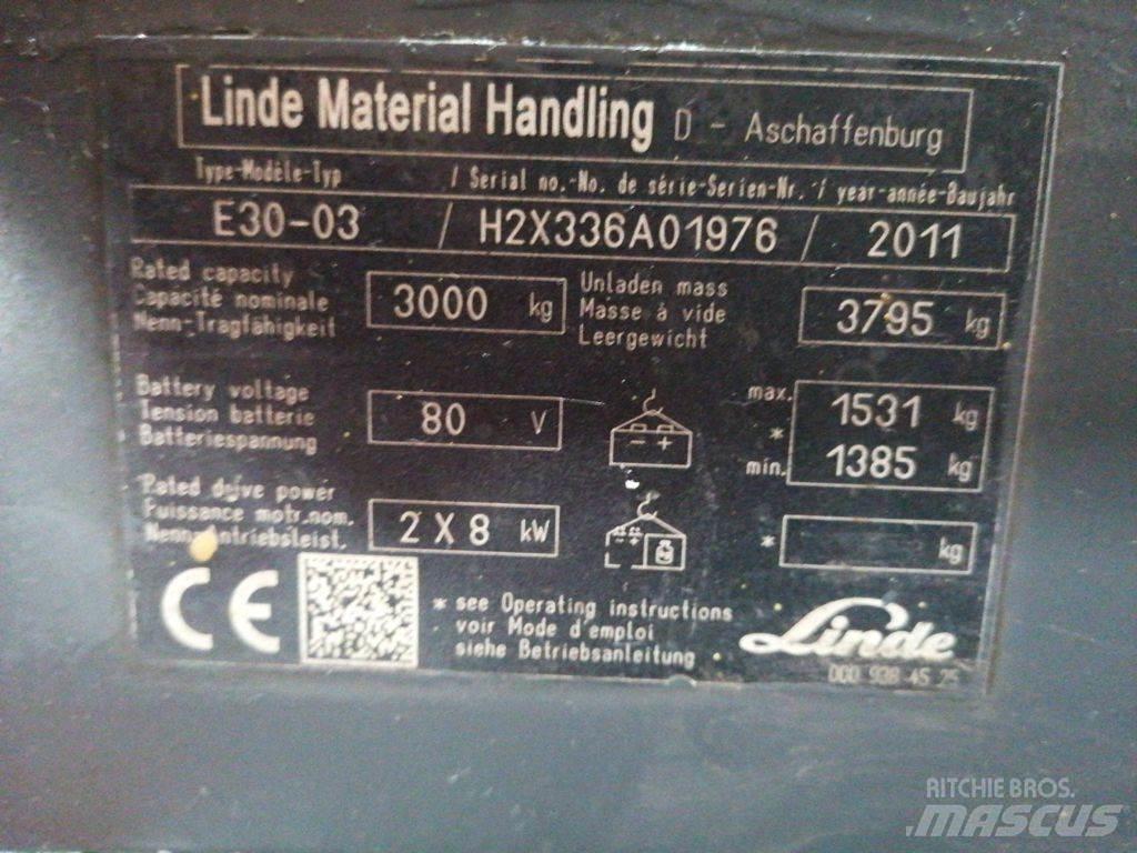 Linde E30-03 电动叉车