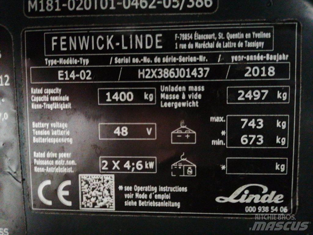 Linde E14-02 电动叉车