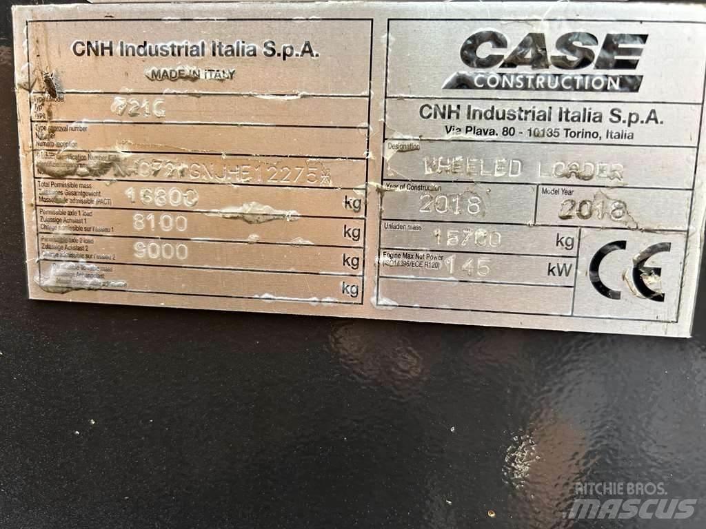 CASE 721G XR 轮式装载机