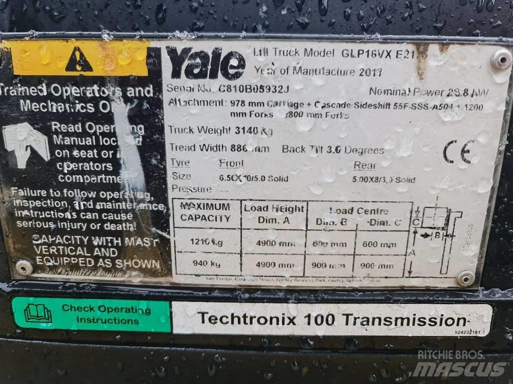 Yale GLP16VX 天然气叉车