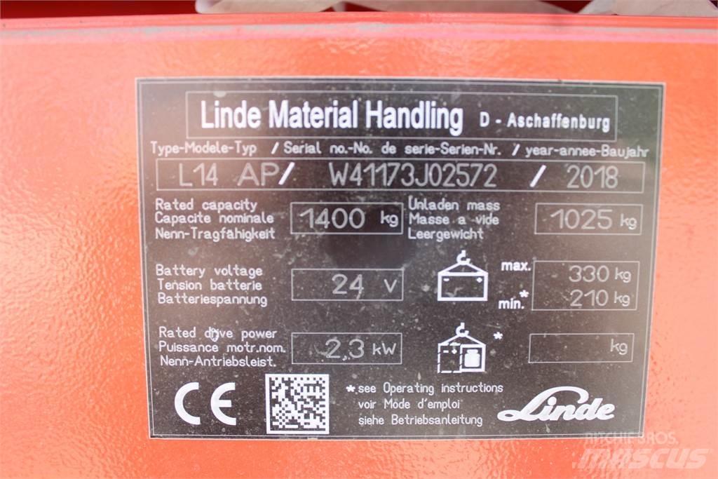 Linde L14APi 手推堆垛车