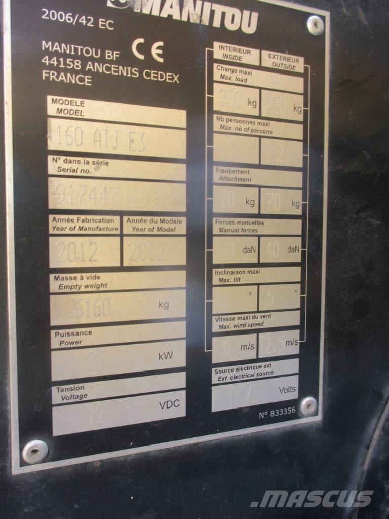 Manitou 160 ATJ 曲臂高空工作平台