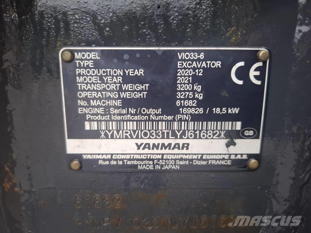 Yanmar Vio 33-6 小型挖掘机