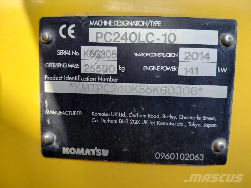 Komatsu PC 240 LC-10 履带挖掘机