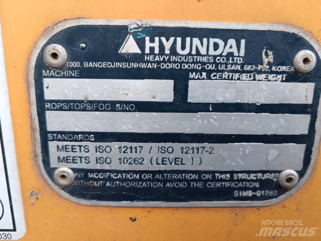 Hyundai Robex 27 Z-9 小型挖掘机