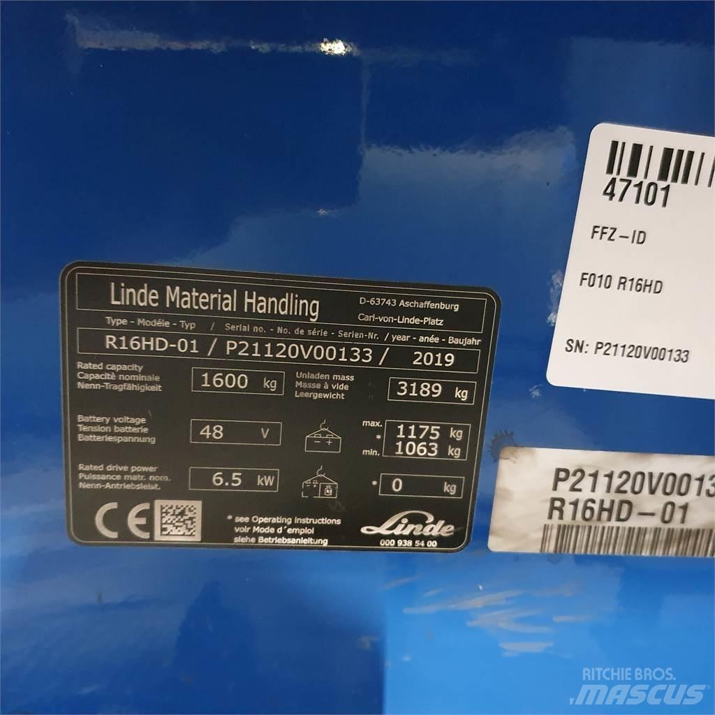 Linde R16HD 前移式叉车