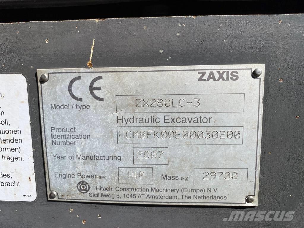 Hitachi ZX 280 LC-3 履带挖掘机