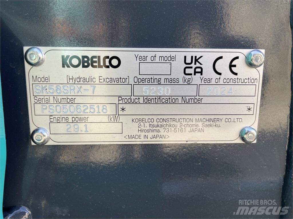 Kobelco SK 58 SRX-7 小型挖掘机