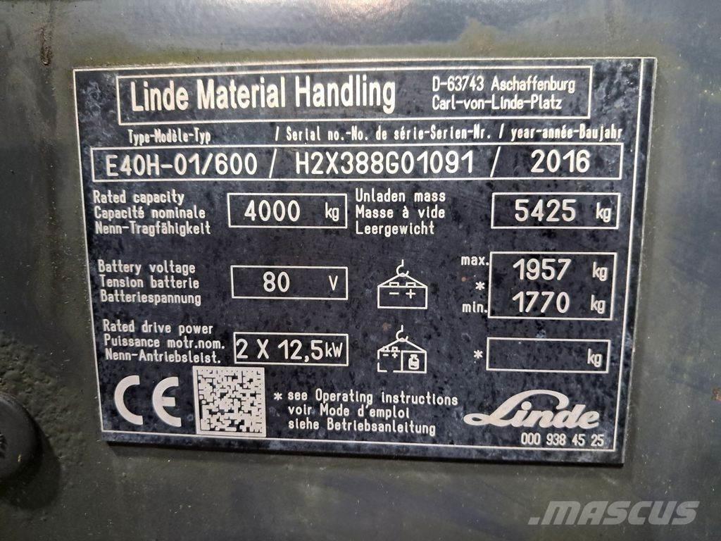 Linde E40H-01/600 电动叉车
