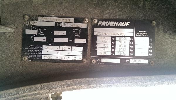 Fruehauf T36 侧帘半挂车