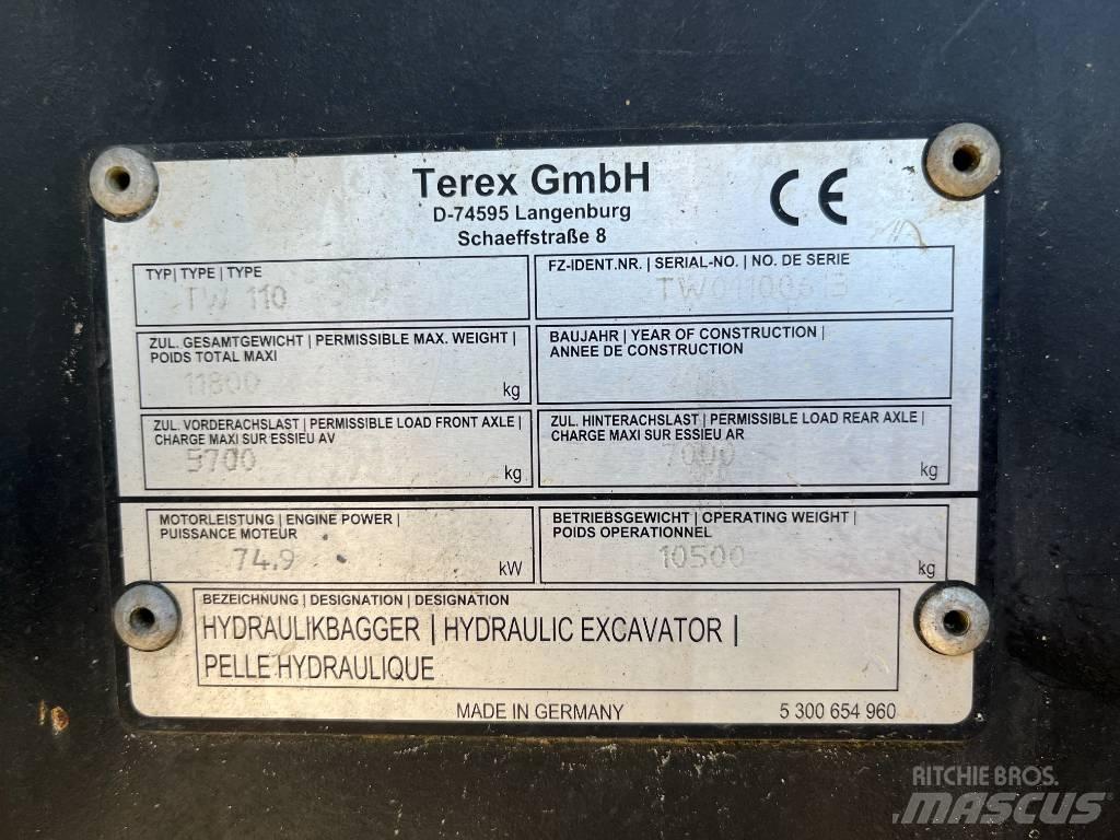 Terex TW 110 轮式挖掘机