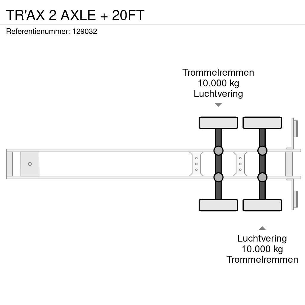  TR'AX 2 AXLE + 20FT 集装箱半挂车