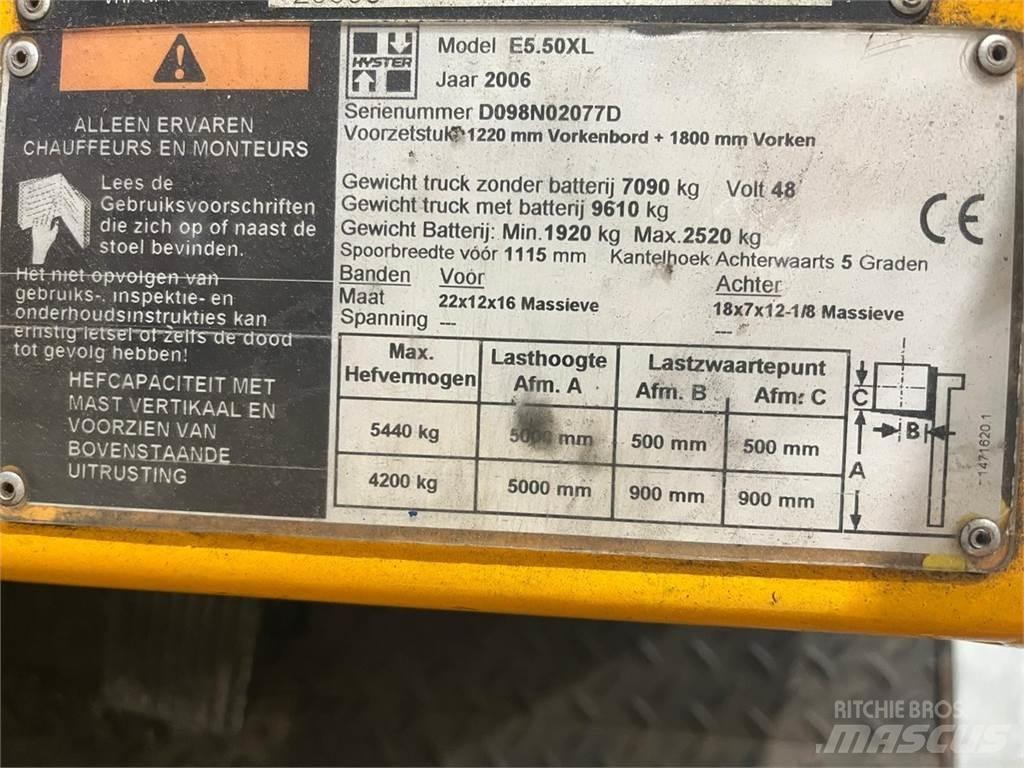 Hyster E5.50XL 电动叉车