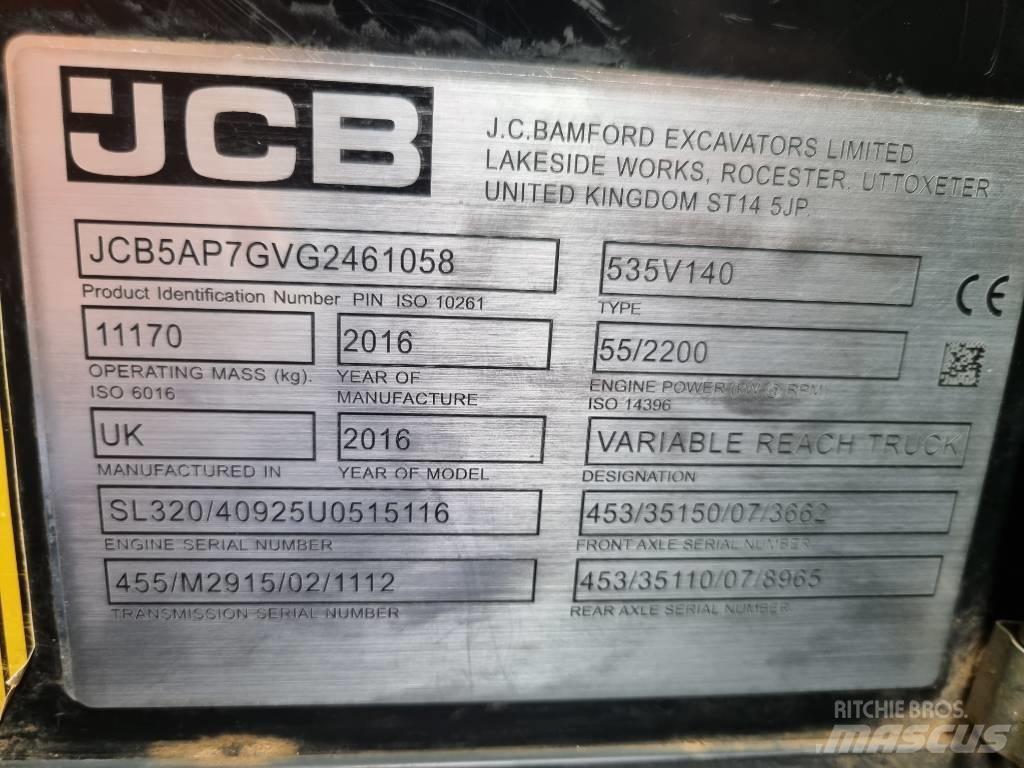 JCB 535-140 Hiviz 伸缩臂叉装车|叉装车