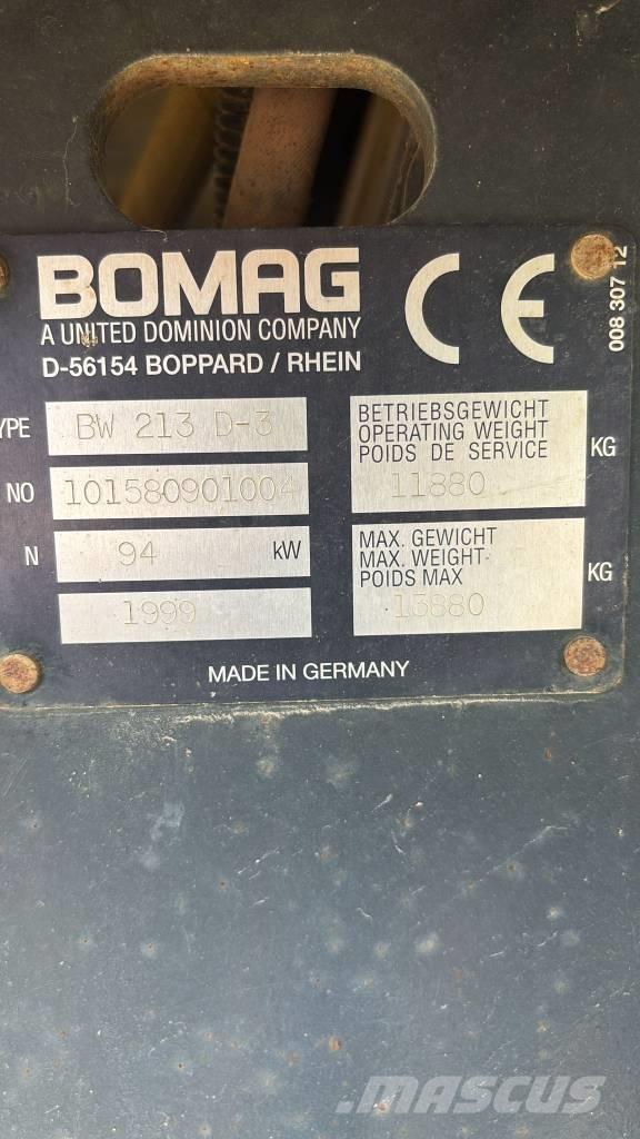 Bomag BW 213 D-3 单轮压路机