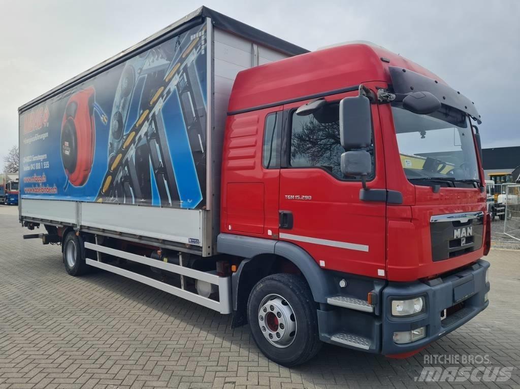 MAN 15.290 / 7.7m / LIFT 篷布货车